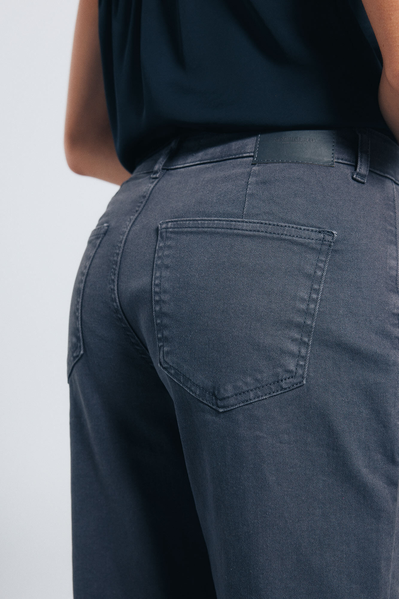 Springfield Jeans culotte tachuelas gris