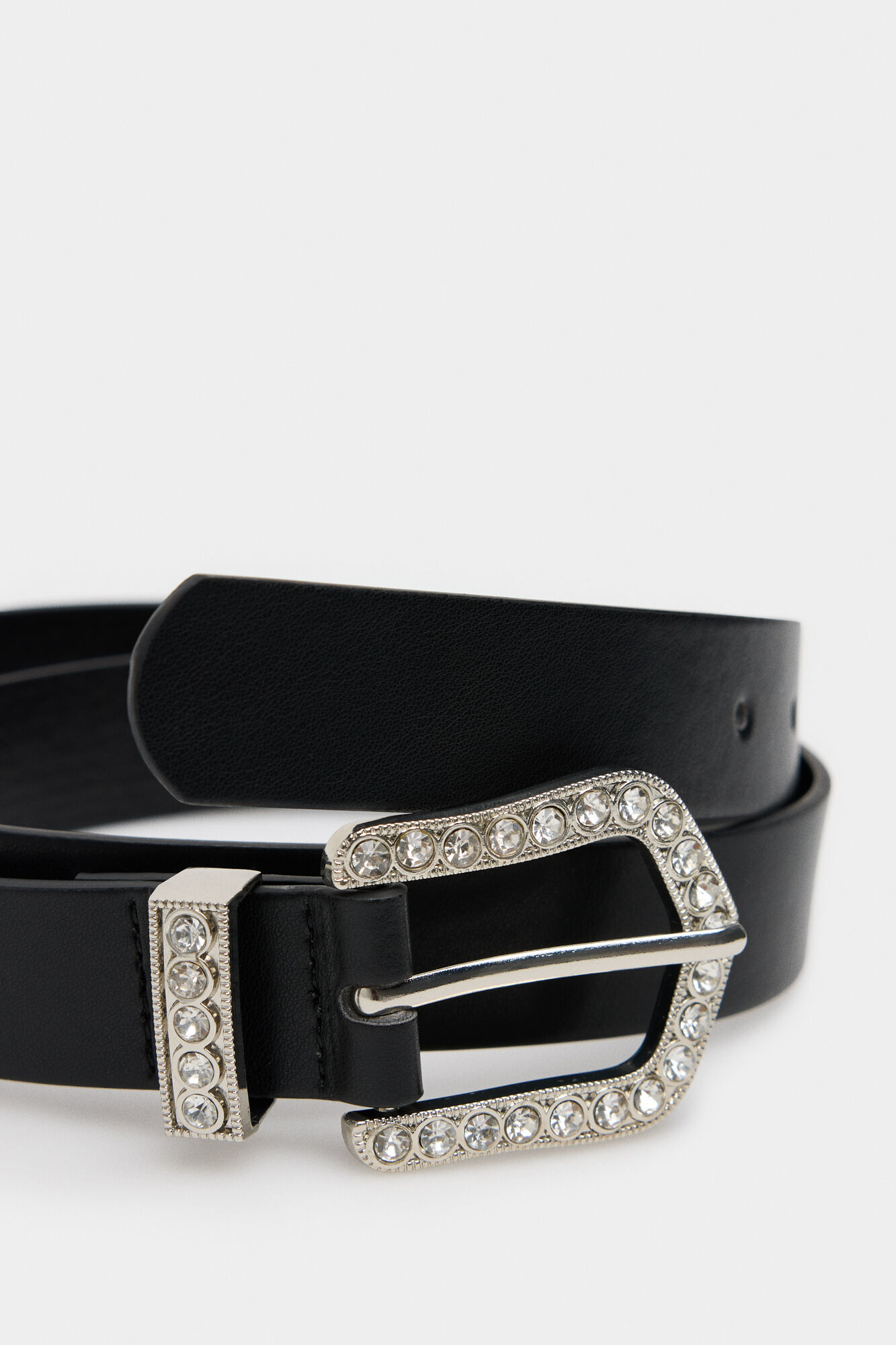 Springfield Cintur&oacute;n hebilla brillos negro