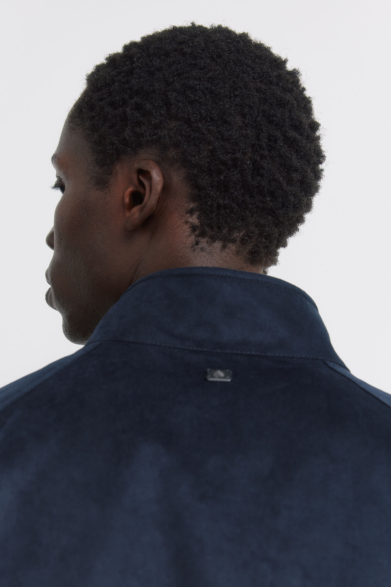 Springfield Chamarra efecto ante azul