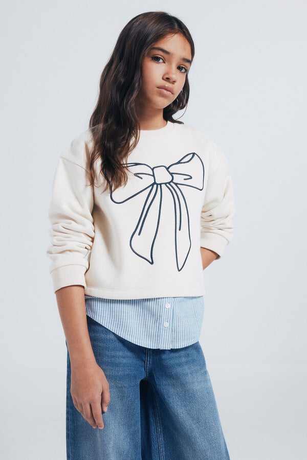 Springfield Kids Sudadera lazo niña estampado