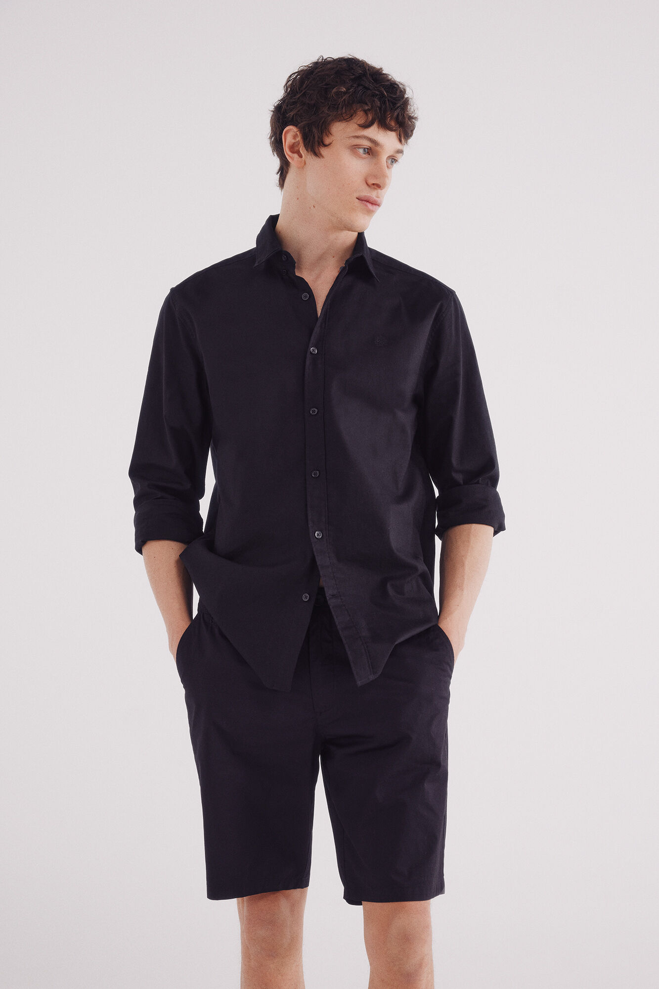 Springfield Bermuda ligera comfort fit negro