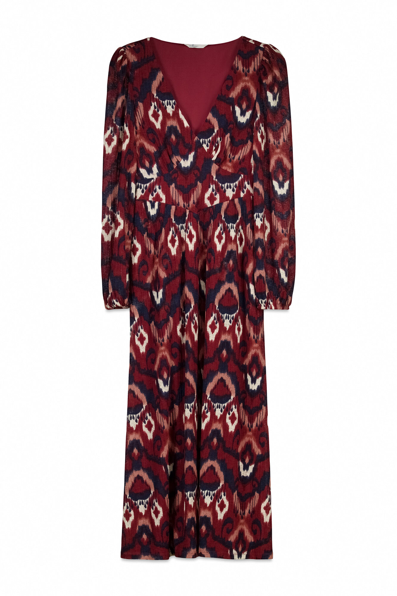 Springfield Vestido estampado manga larga azul