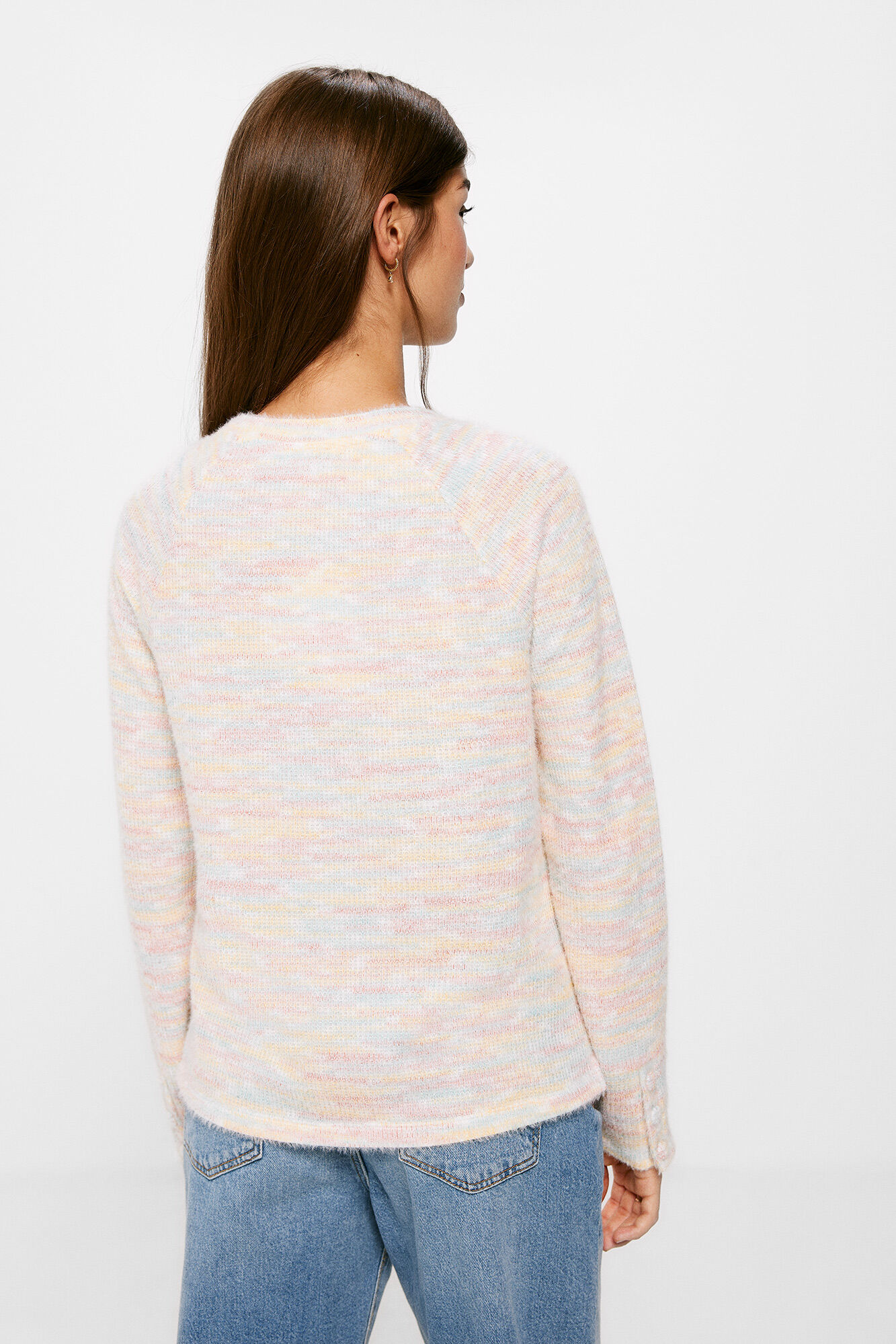 Springfield Playera Chenilla Botones Pu&ntilde;o rojo