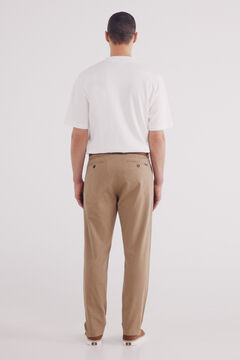 Springfield Pantalón chino estructura comfort fit beige