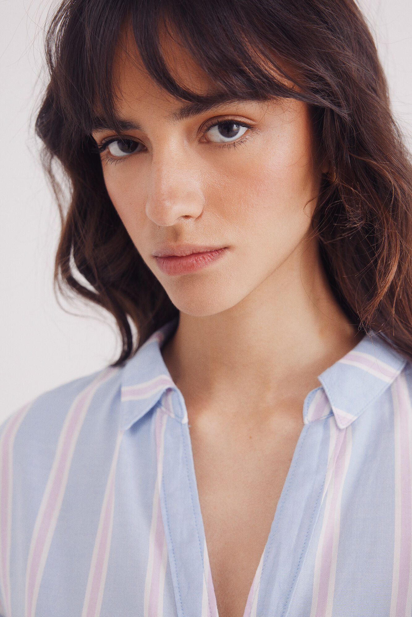 Springfield Camisa manga corta oxford azul