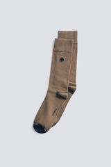 Springfield Calcetín largo monocolor logo Springfield beige