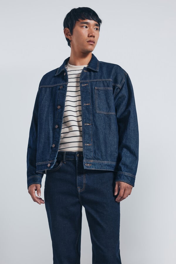 Springfield Jeans ajustados y desencolado marino