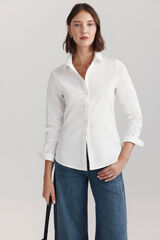 Springfield Blusa b&aacute;sica oxford natural