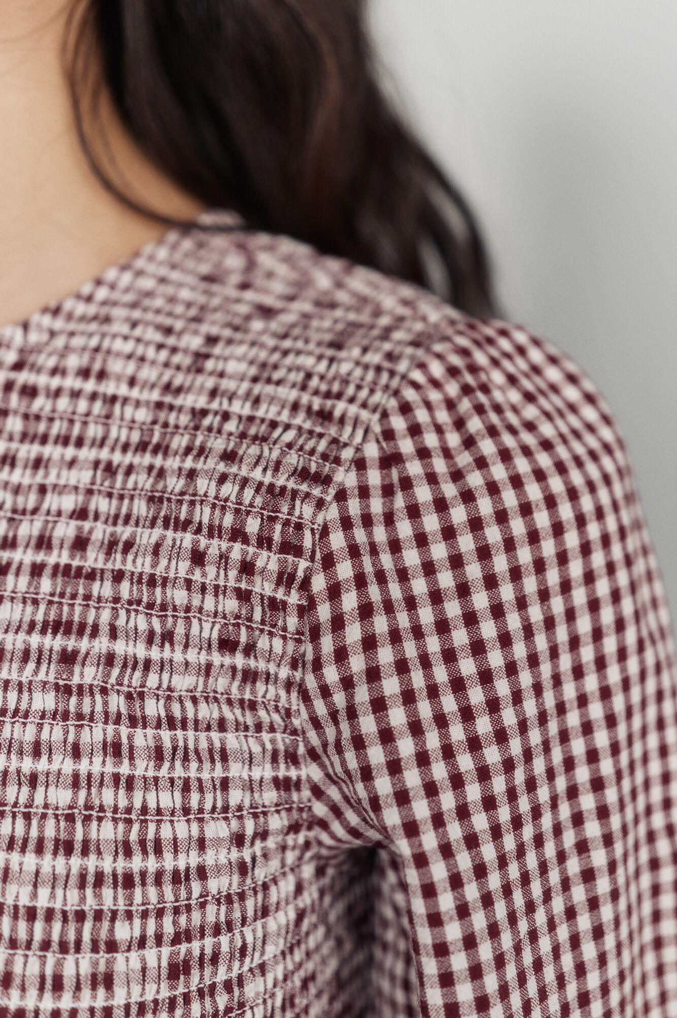 High Spirits Blusa Plaidie p&uacute;rpura