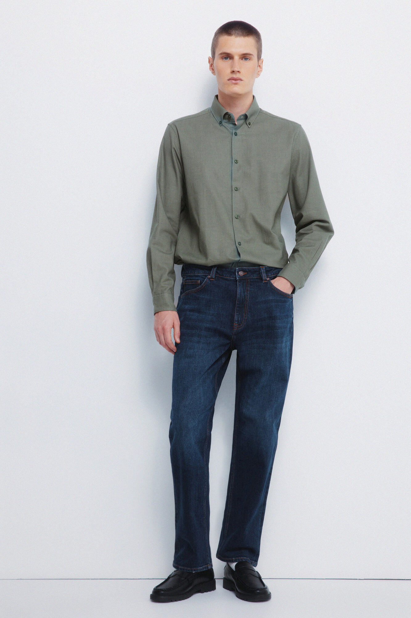 Springfield Jeans rectos con lavado oscuro