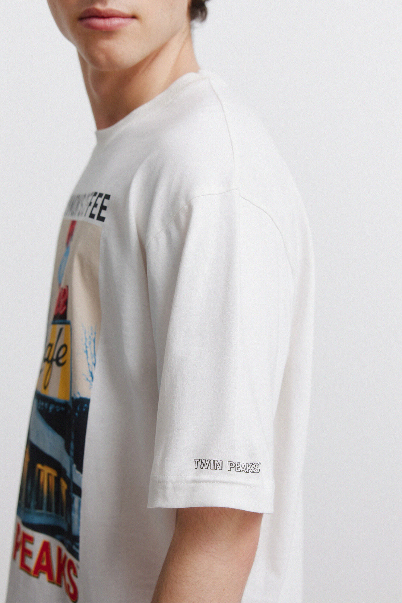 Springfield Playera Twin Peaks marfil