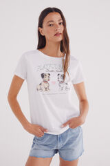 Springfield Camiseta gráfica natural