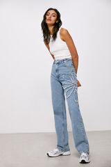Springfield Jeans Fleur azul