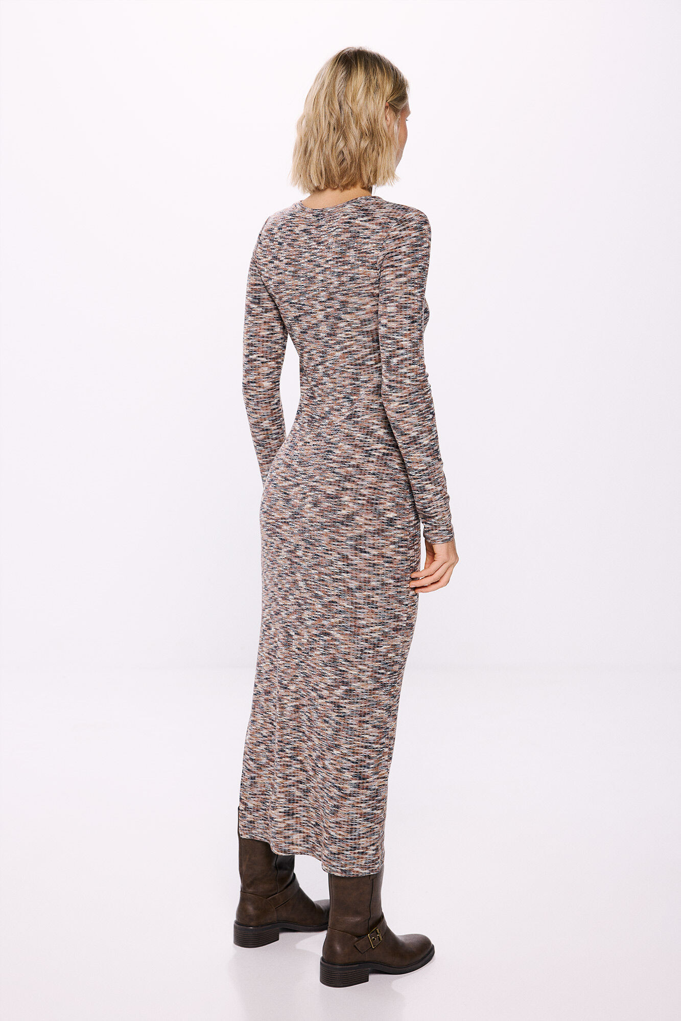 Springfield Vestido midi tubo estampado