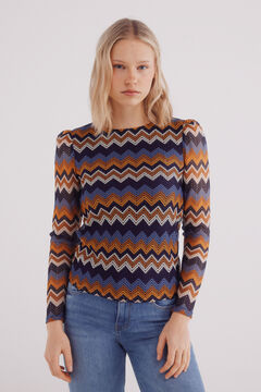 Springfield Playera zigzag estructura marino