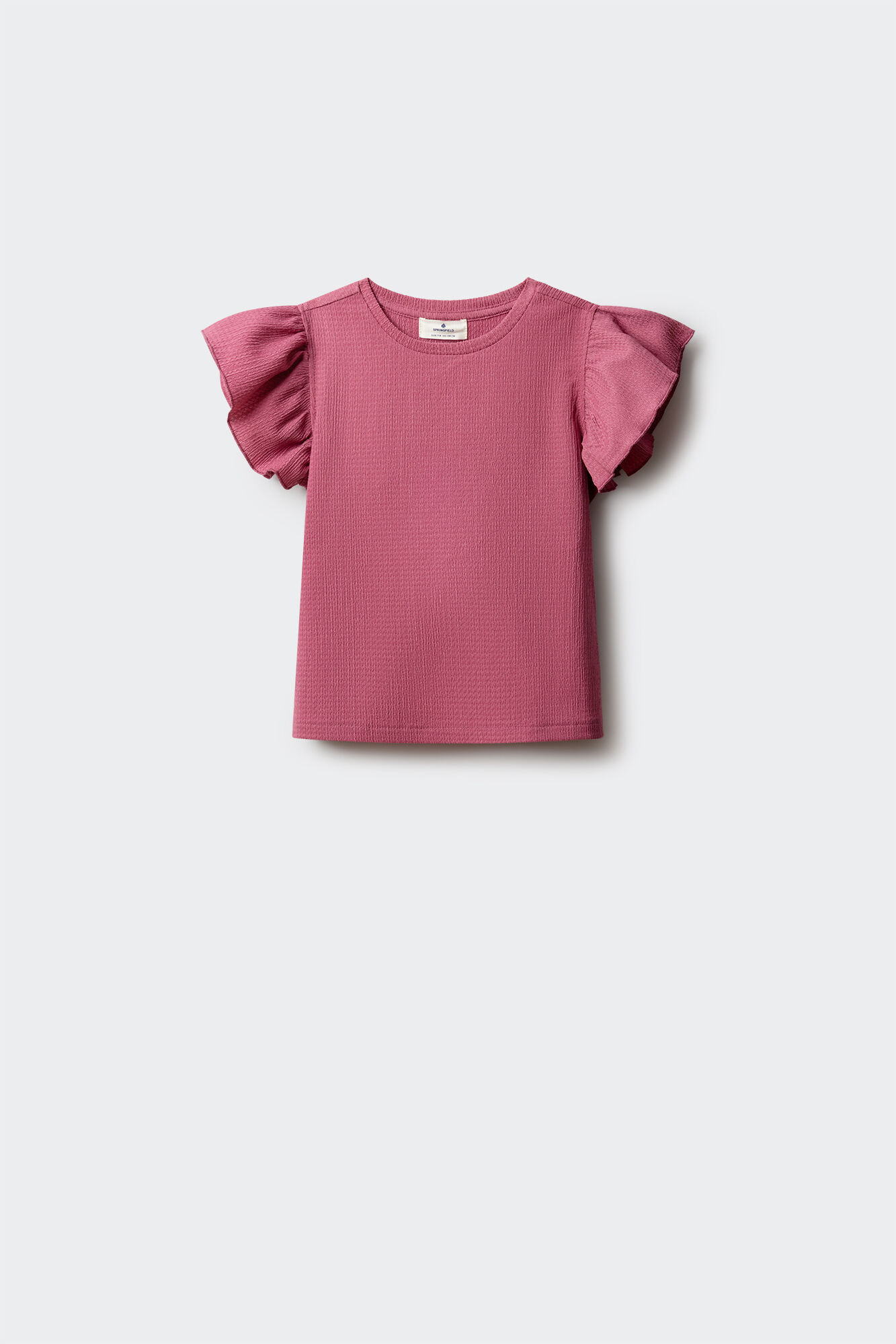 Springfield Kids Playera de manga corta con volantes para ni&ntilde;a