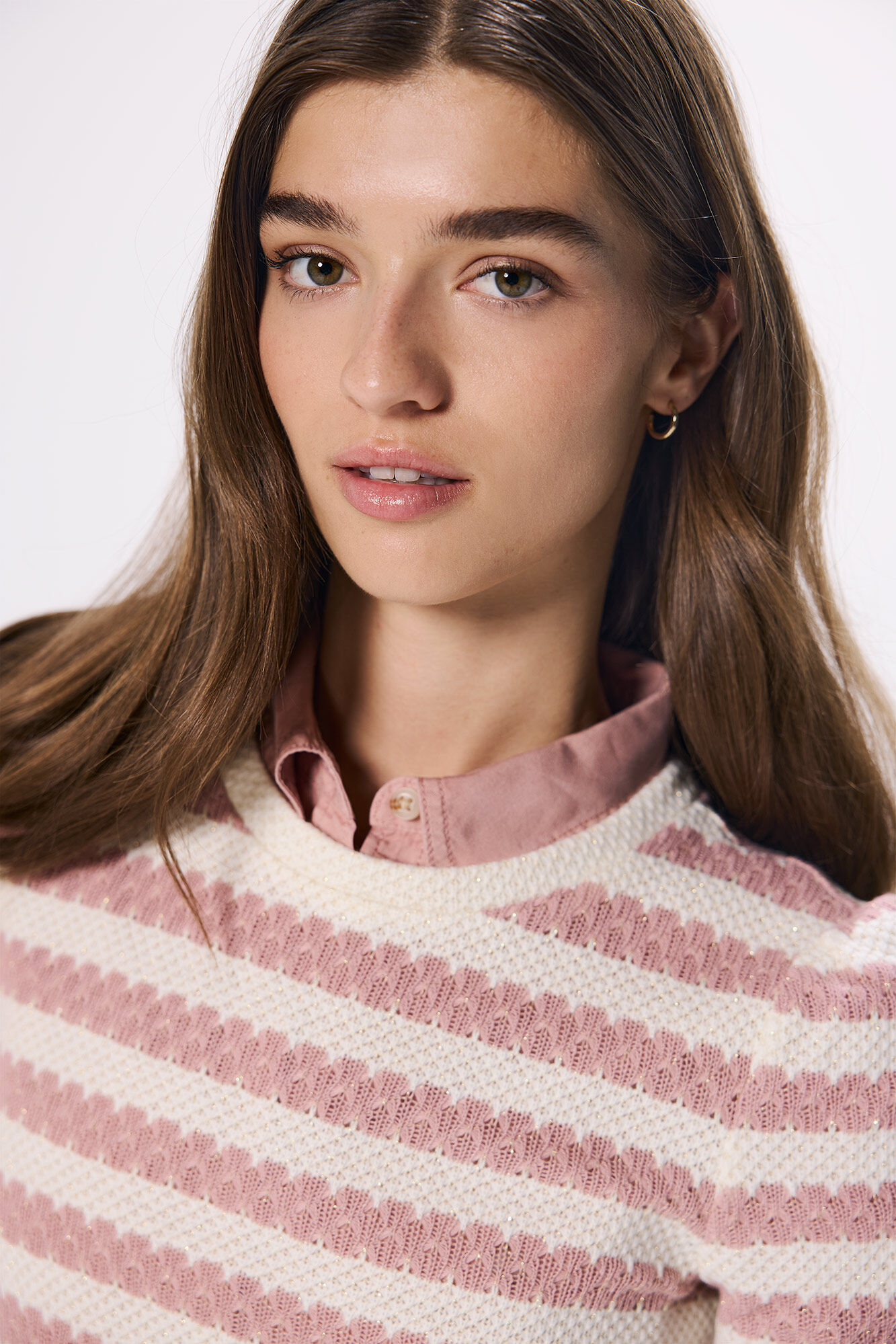 Springfield Playera estructura lurex morado/lila