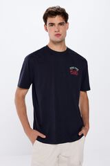 Springfield Playera junk food azul