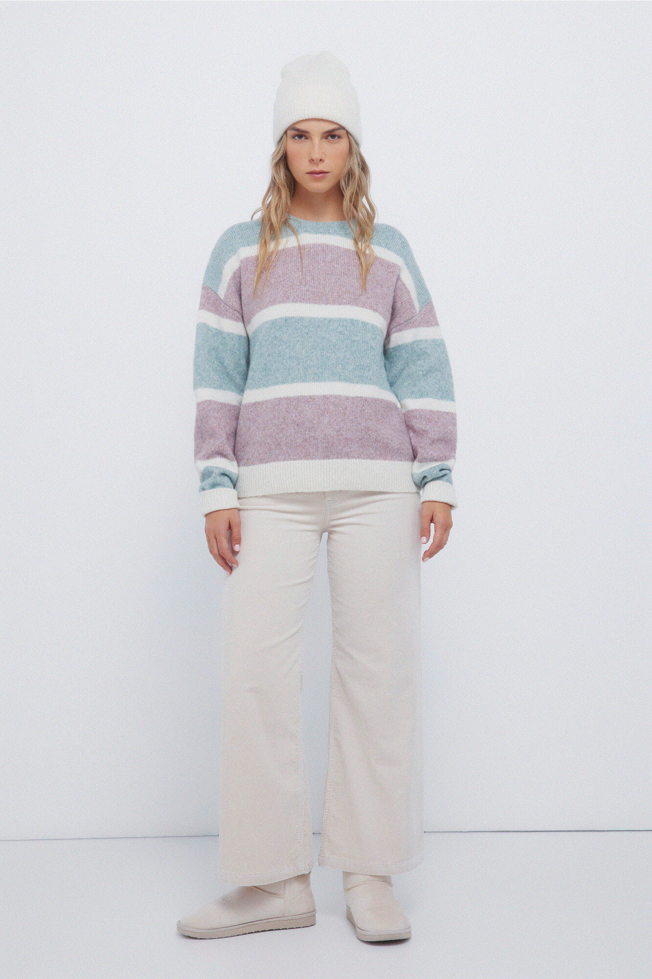 Springfield Vestido largo de tejido caza oscuro