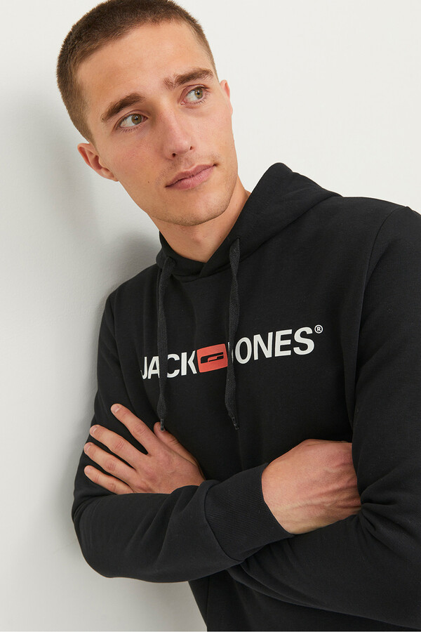 Jack & Jones Sudadera capucha negro