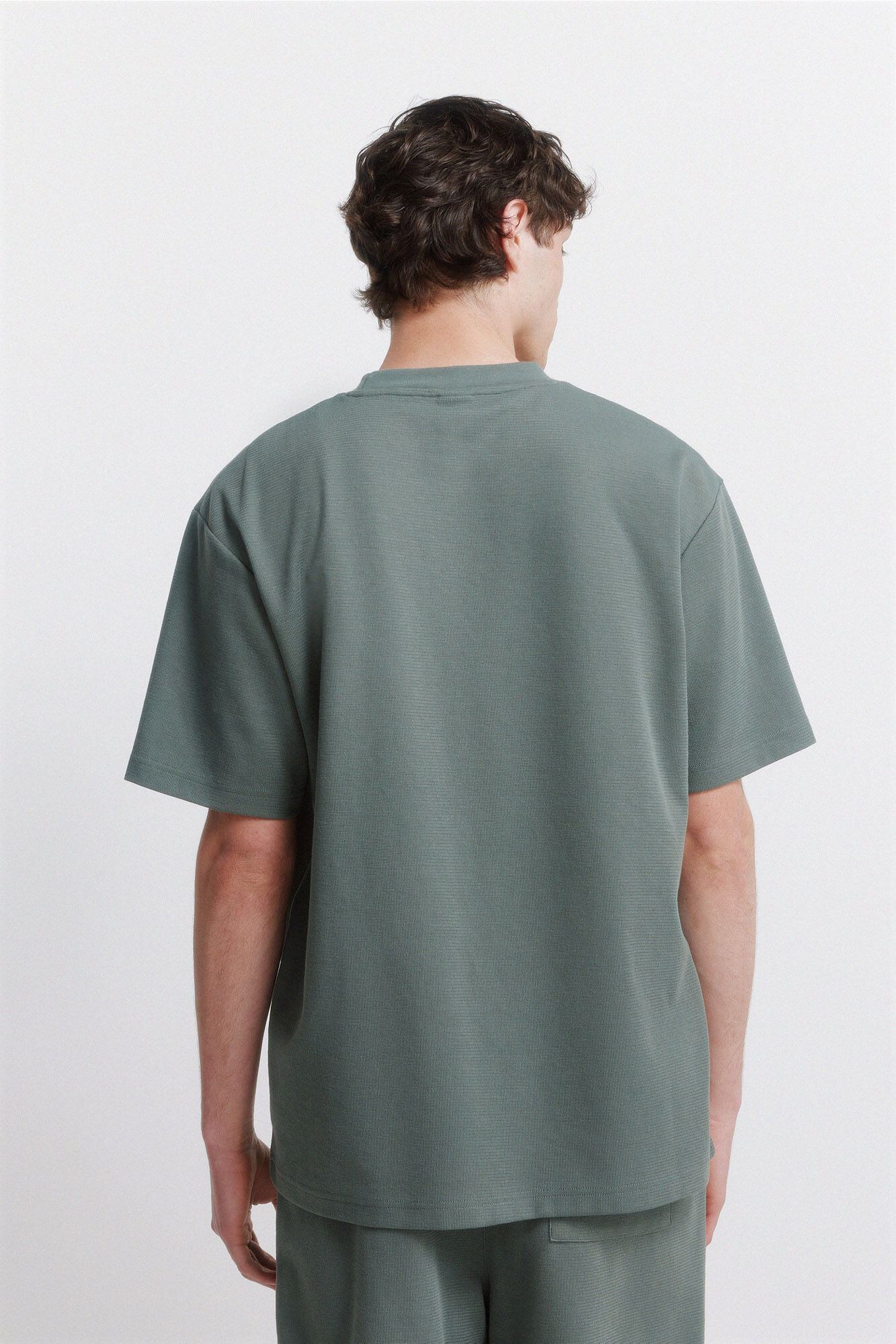 Springfield Playera de tela waffle caza oscuro