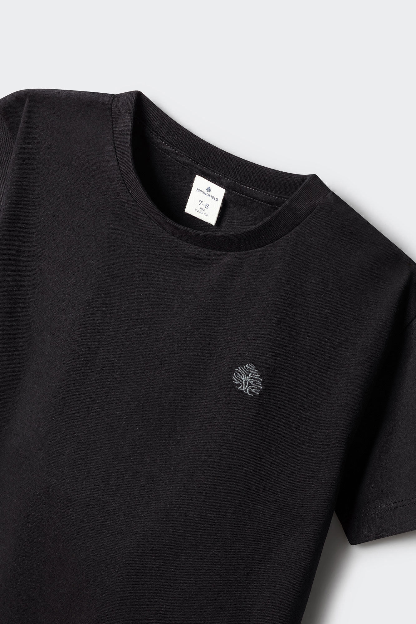 Springfield Kids Playera manga corta b&aacute;sica ni&ntilde;o negro