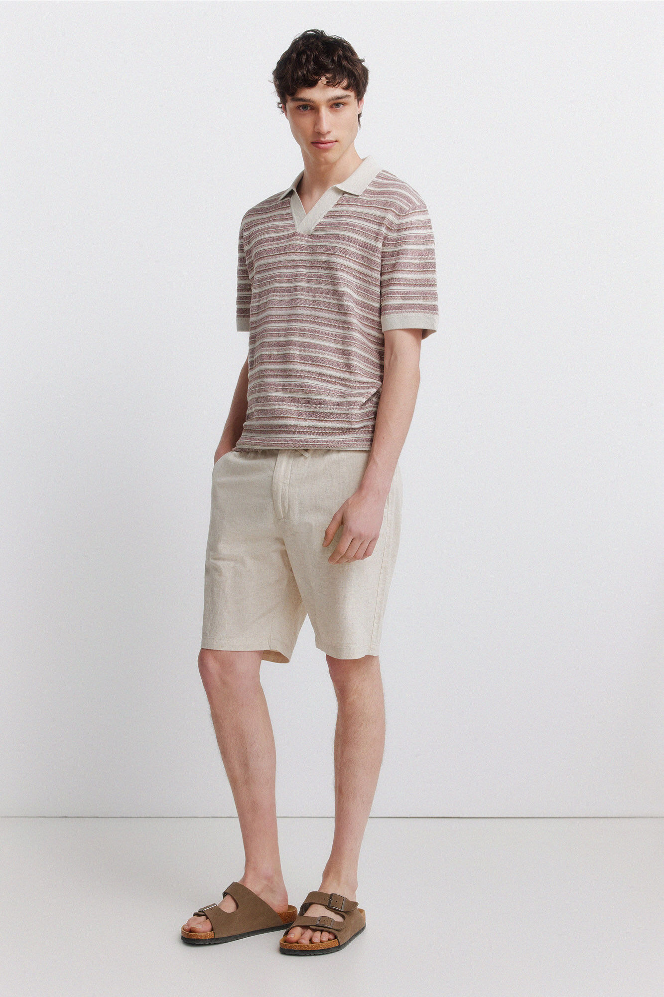 Springfield Bermudas de lino comfort slim fit
