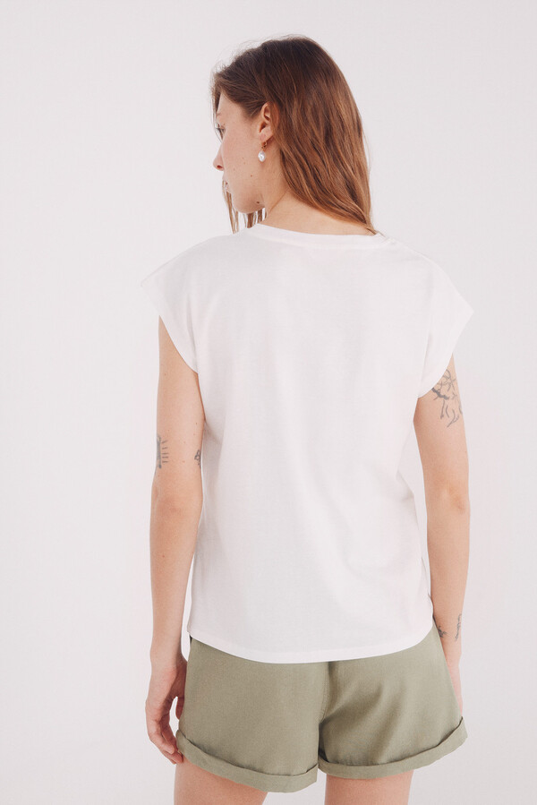 Springfield Playera gráfica  amarillo