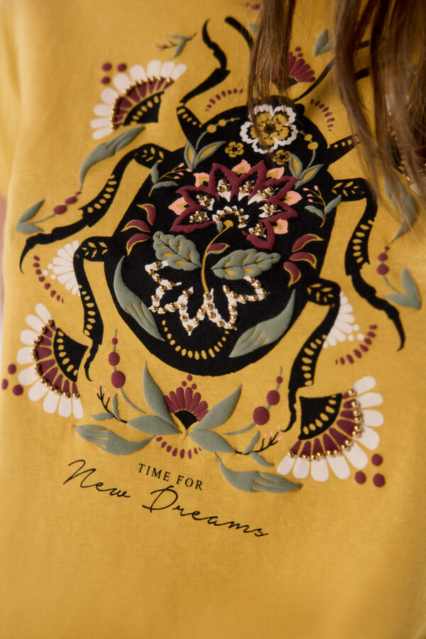 Springfield Playera "New dreams" amarillo