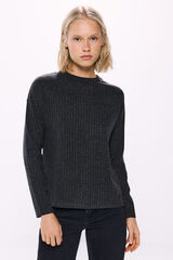 Springfield Playera estructura canalé gris