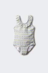 Springfield Traje de baño estampado niña verde