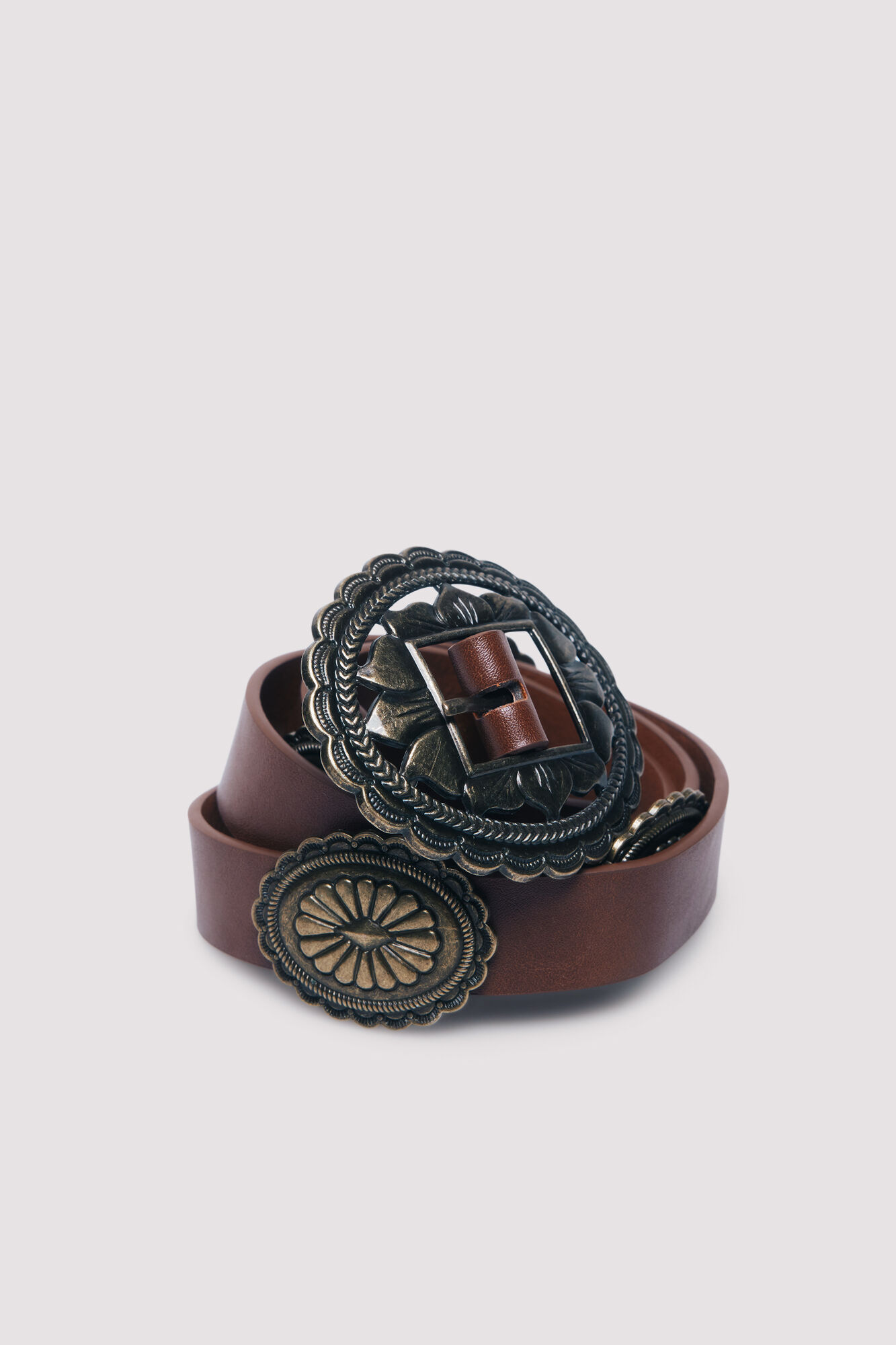 Springfield Cintur&oacute;n cowboy hebilla flores