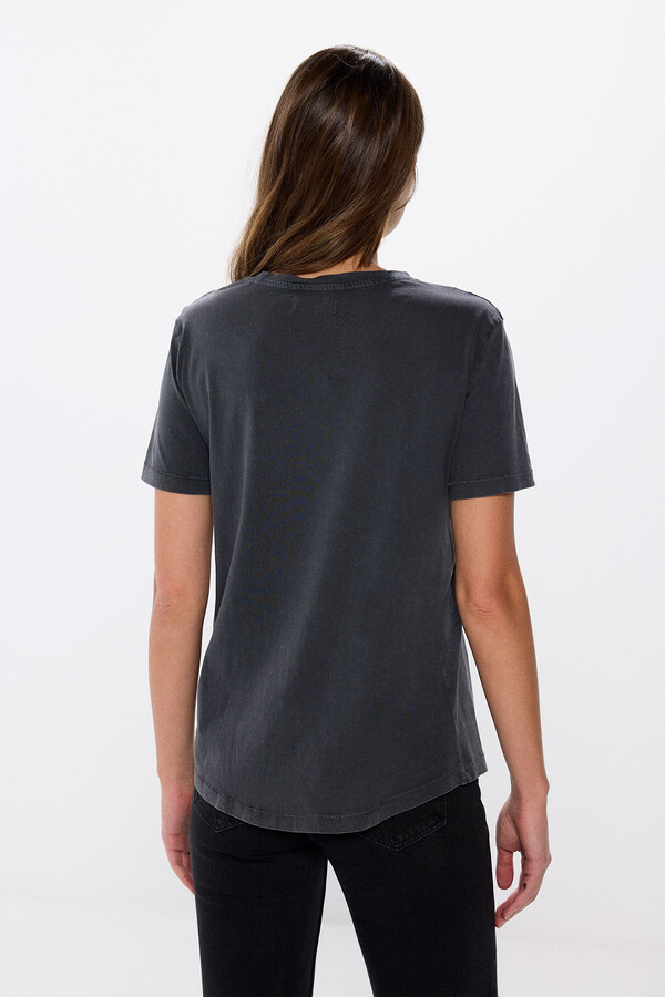 Springfield Playera gráfica algodón gris