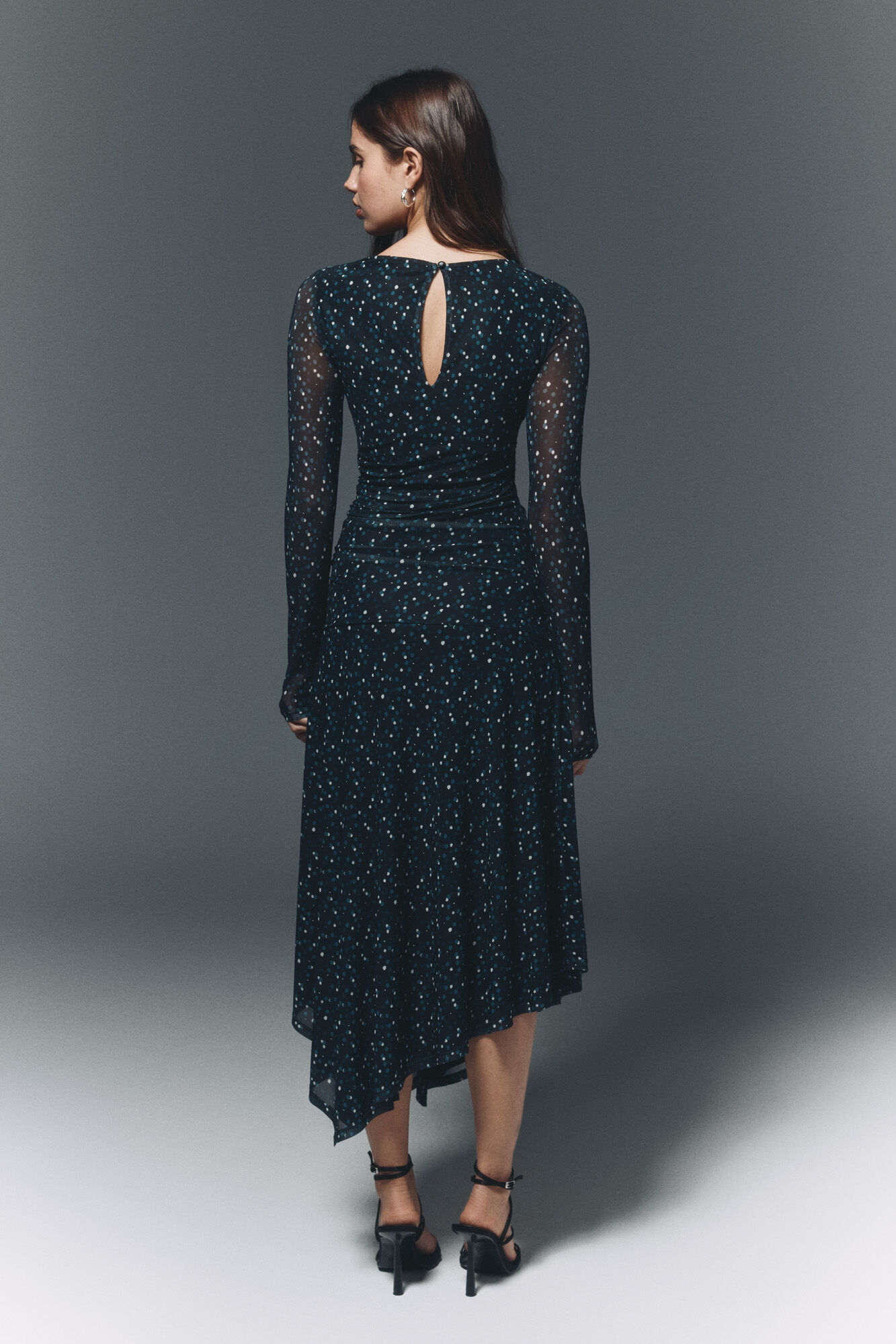 High Spirits Vestido leonado negro