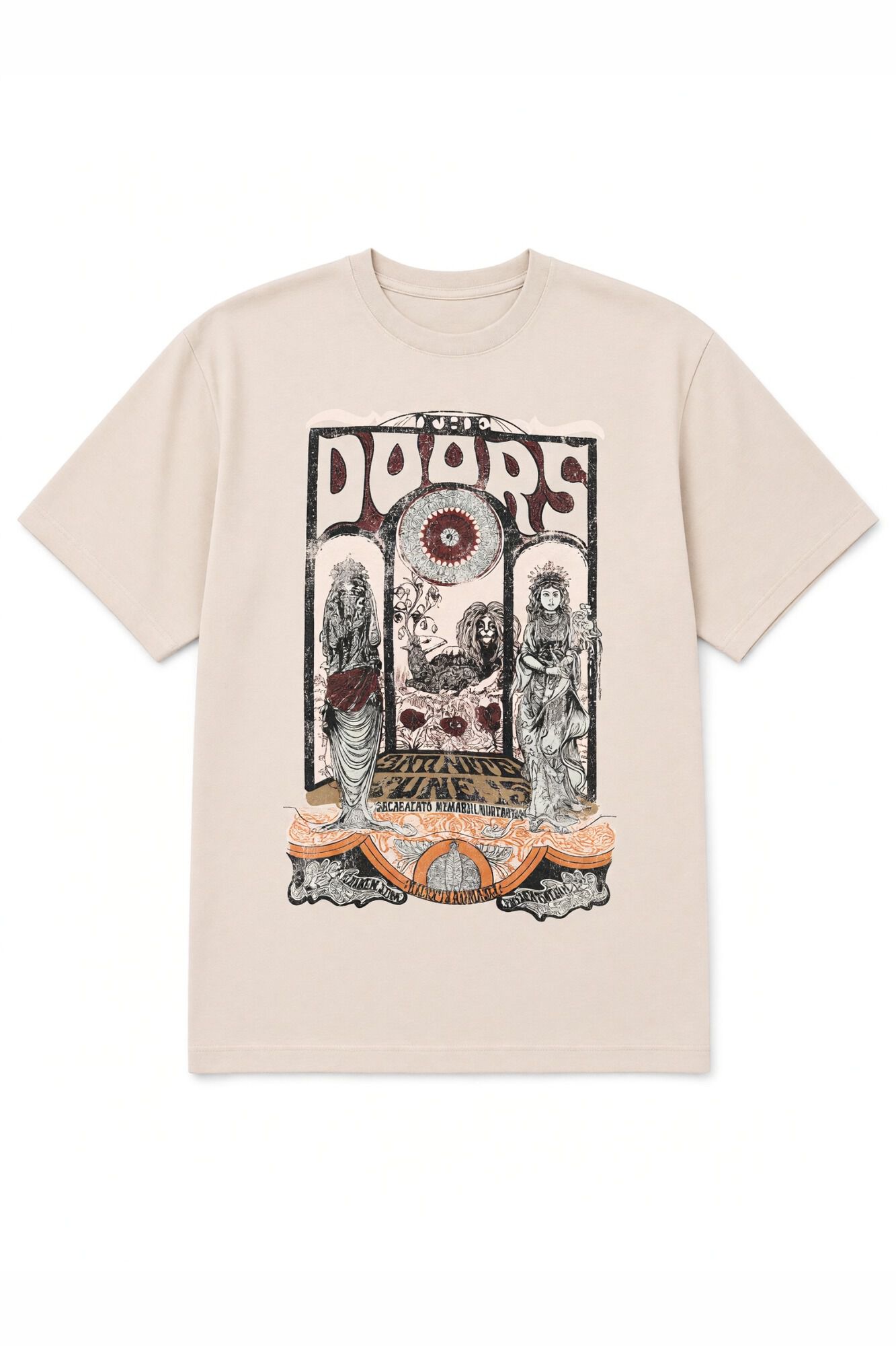 Springfield Playera manga corta con dibujo caf&eacute;