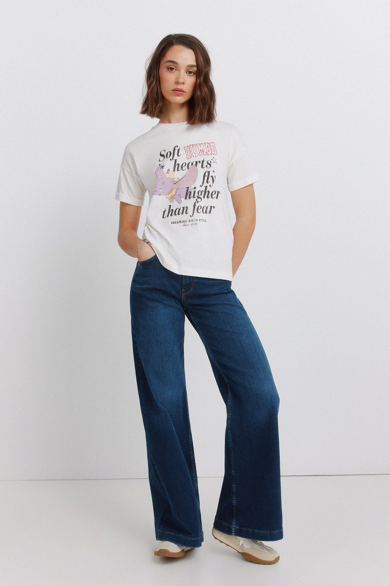 Springfield Playera de manga corta Disney marfil