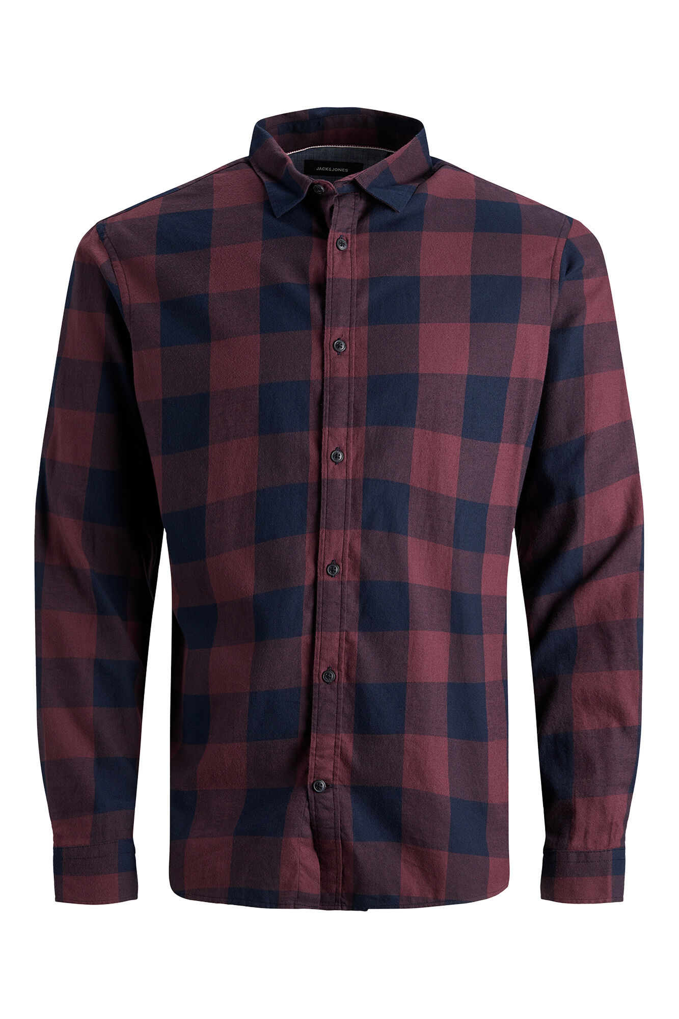 Jack & Jones Camisa regular fit a cuadros rojo