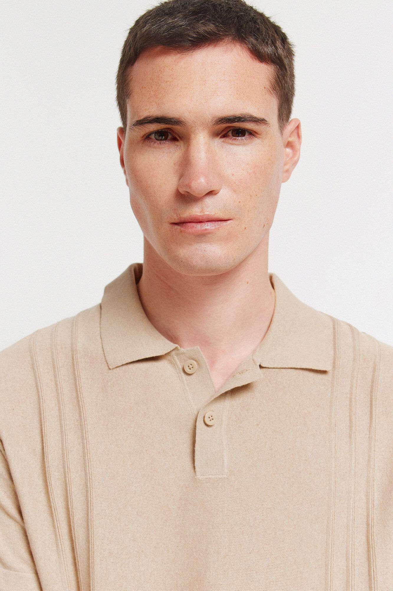 Springfield Polo de tejido caf&eacute;