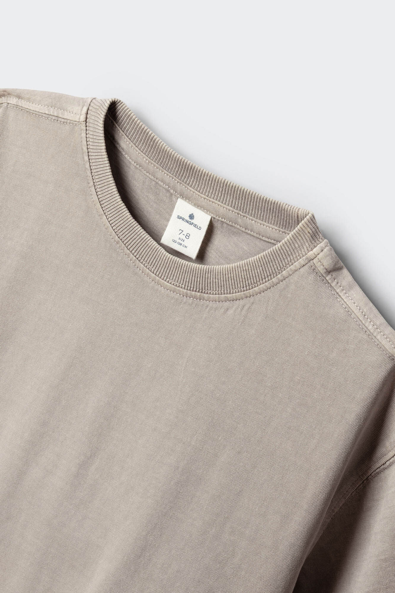 Springfield Kids Playera manga corta estampada para ni&ntilde;o gris