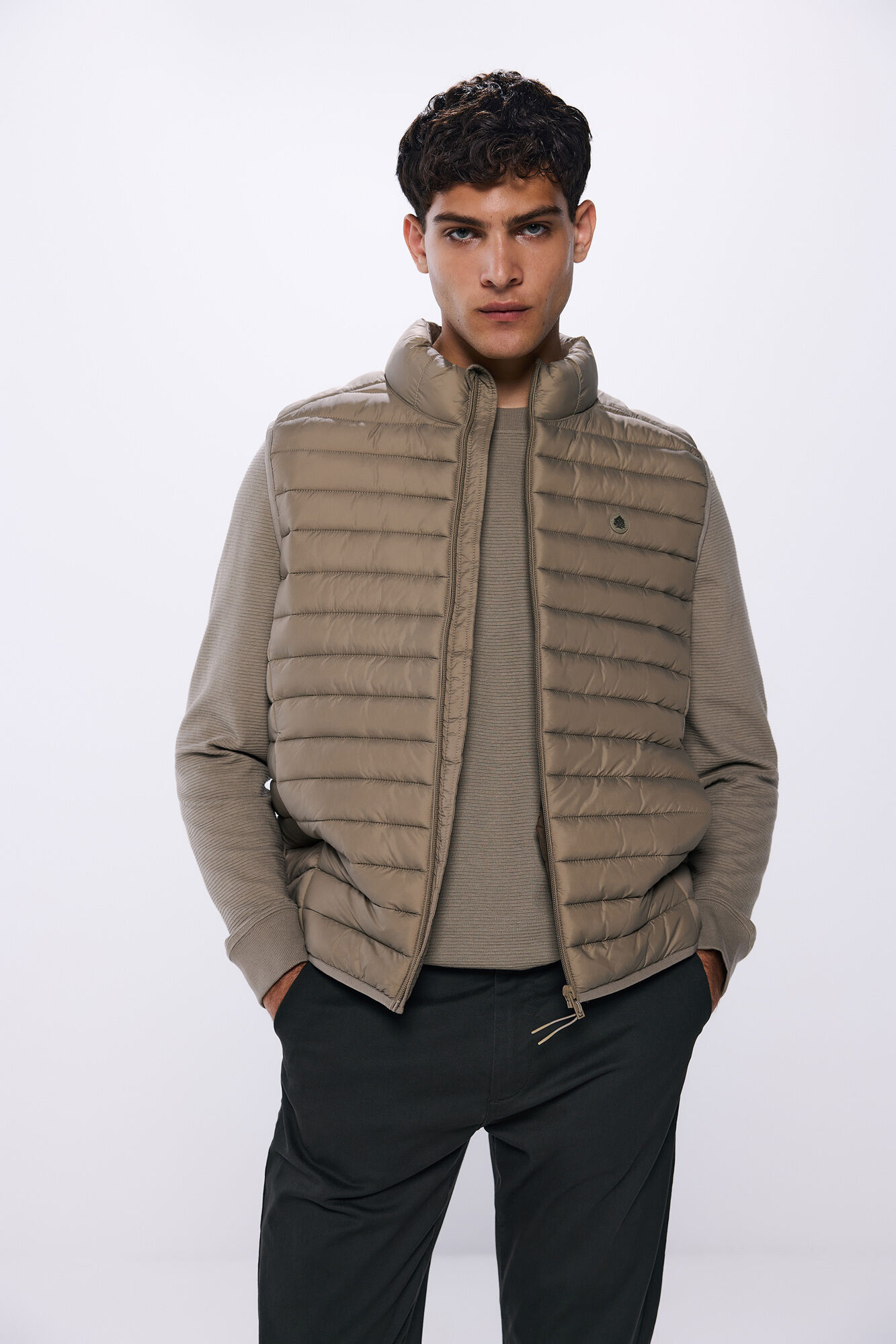 Springfield Chaleco acolchado caf&eacute;