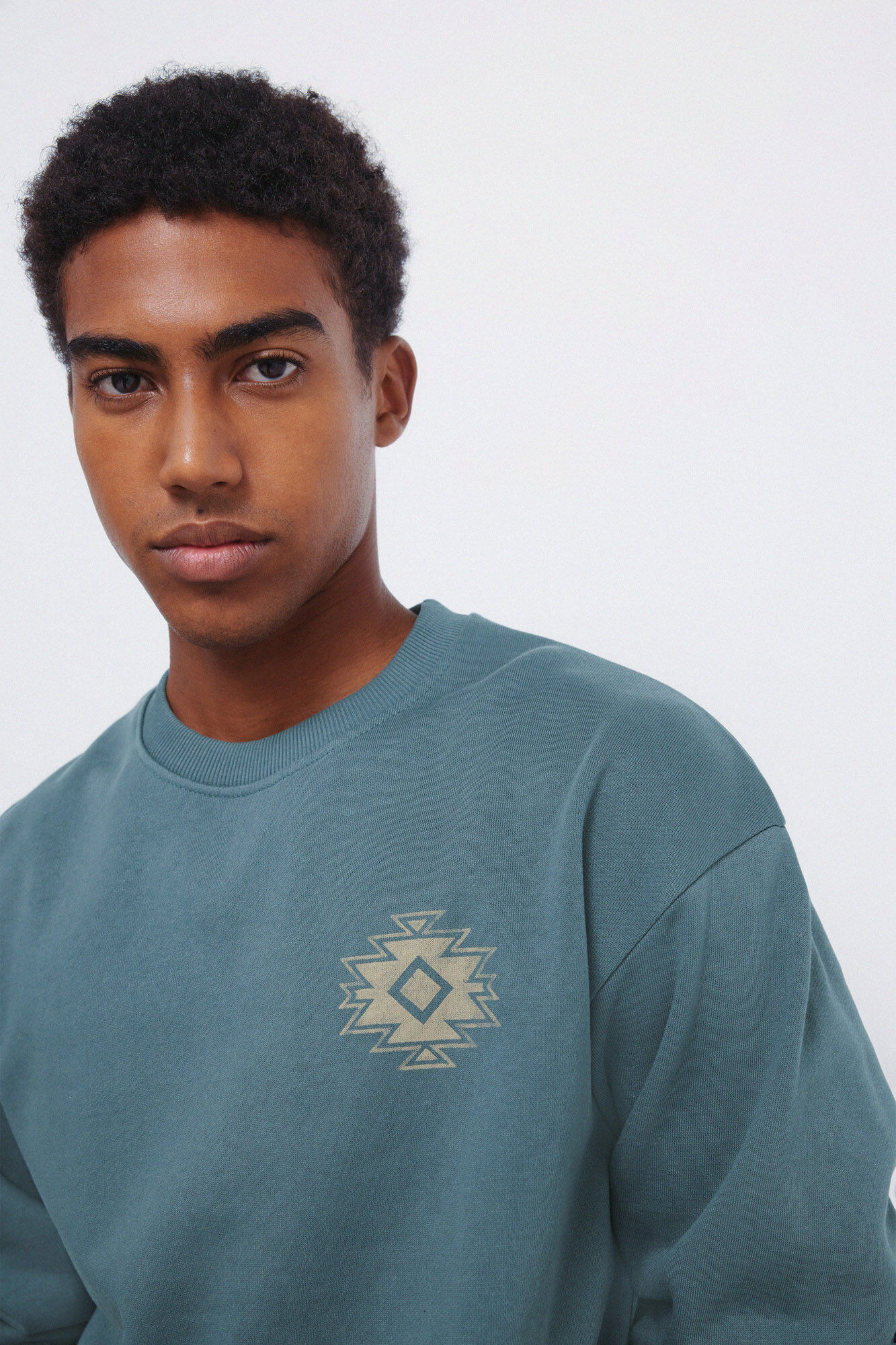 Springfield Sudadera de cuello redondo ajustado Legend azul