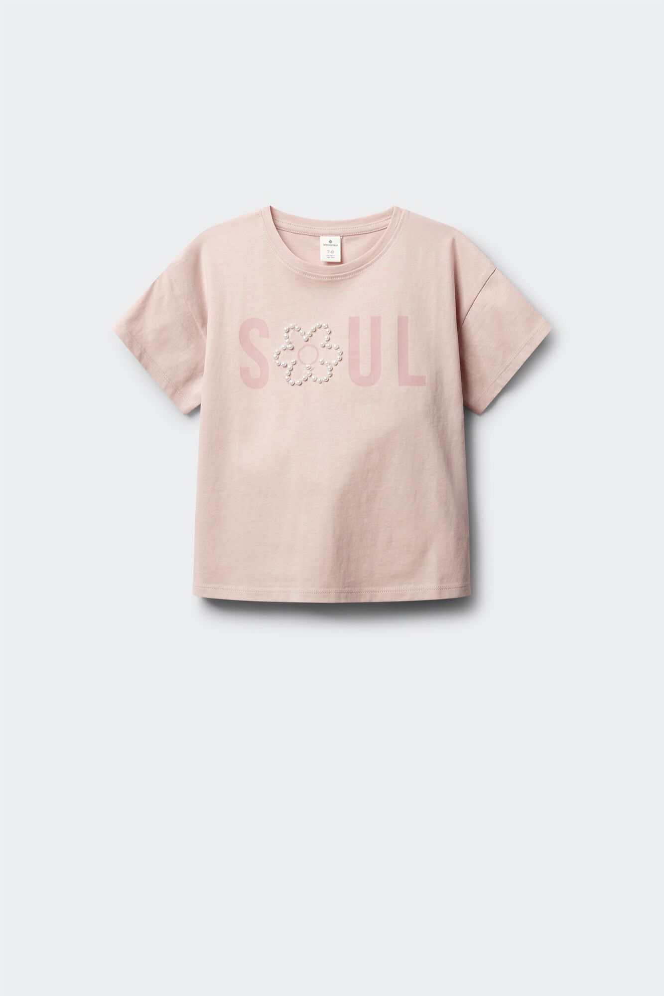 Springfield Kids Top de tachas para ni&ntilde;a rosa