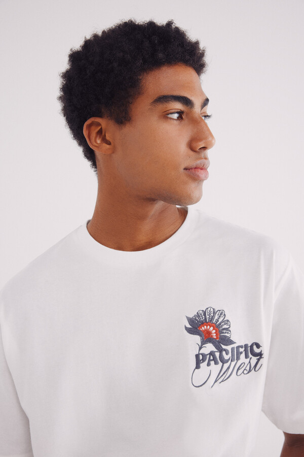 Springfield Playera flor Pacific marfil