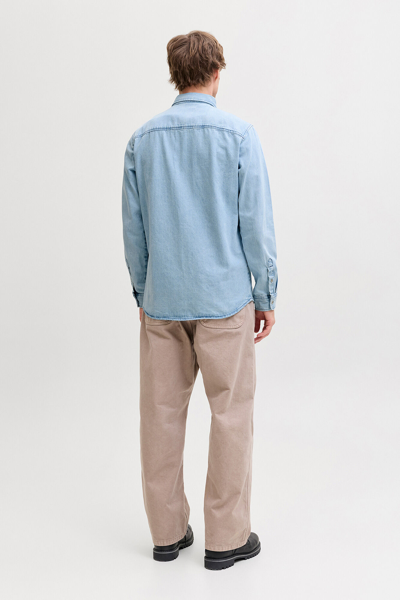 Jack & Jones Camisa de mezclilla azul tinta