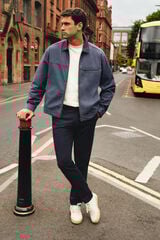 Springfield Pantal&oacute;n slim fit lavado negro