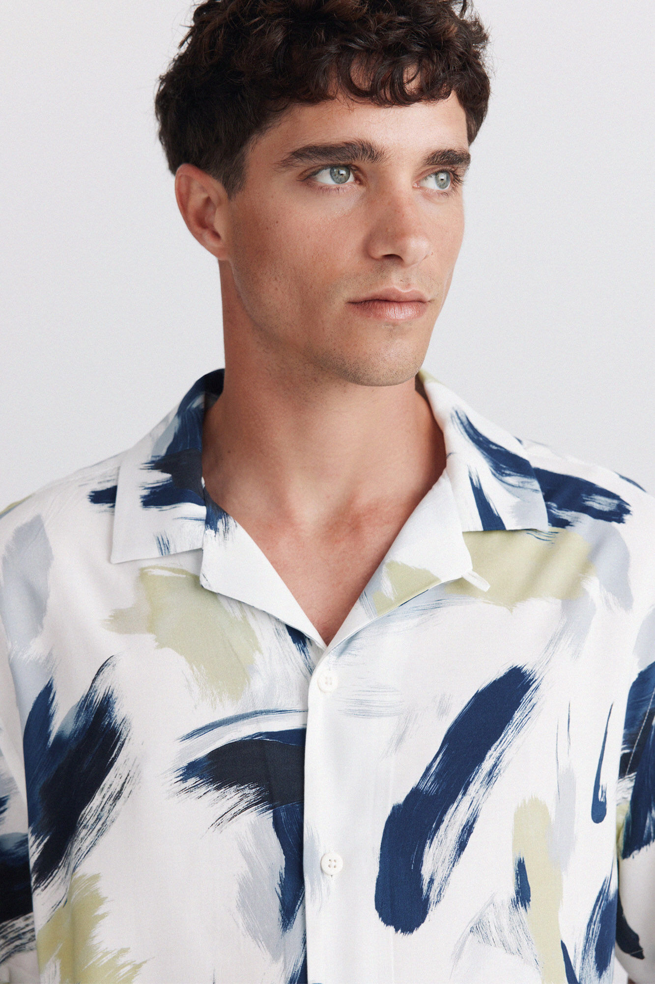 Springfield Camisa bowling estampada