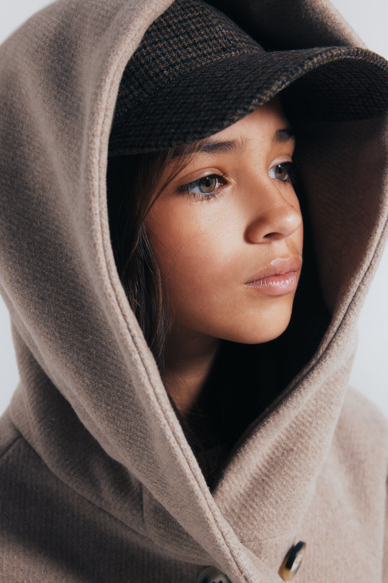 Springfield Kids Abrigo de pa&ntilde;o cruzado ni&ntilde;a nude