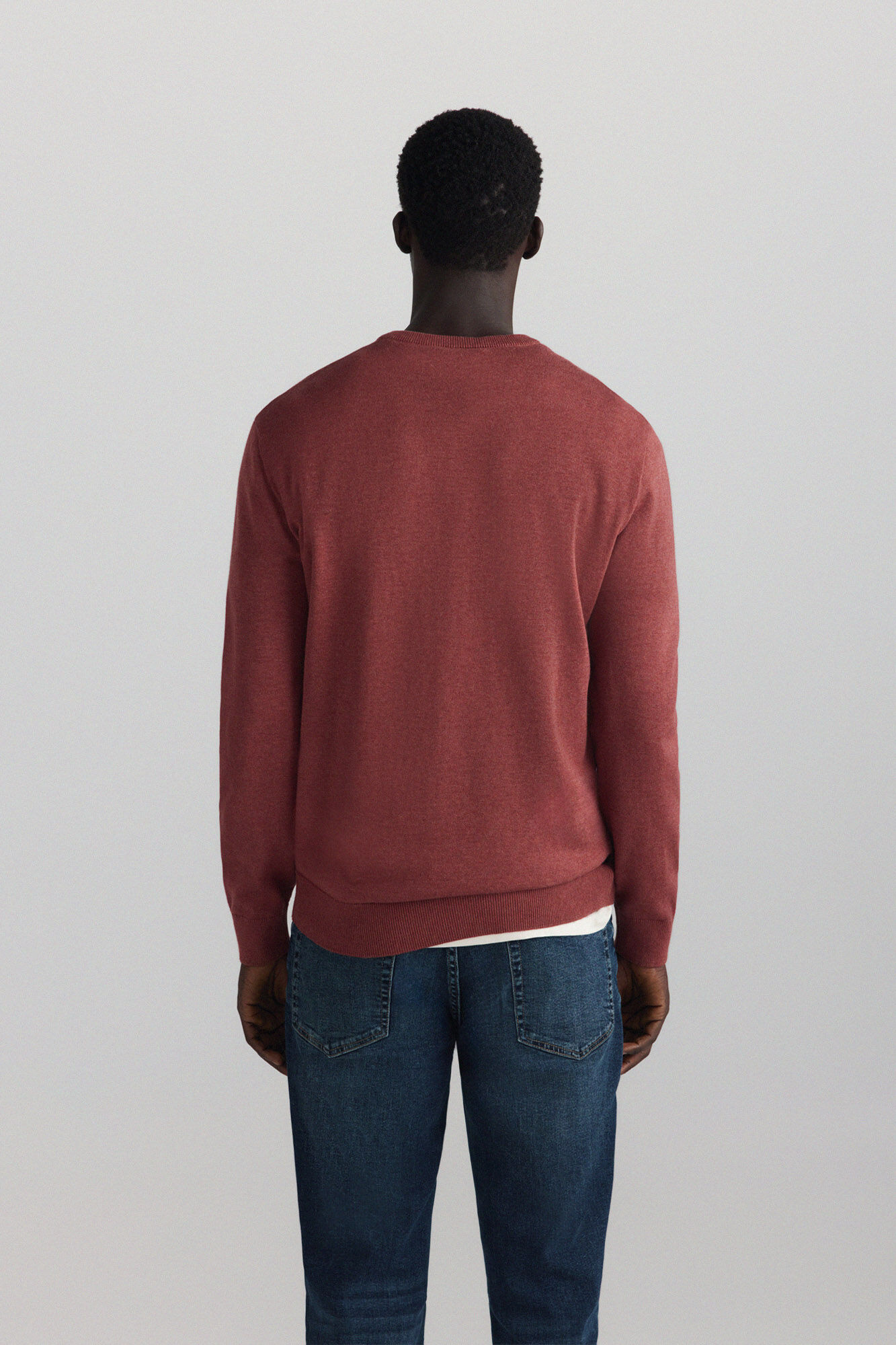Springfield Jersey b&aacute;sico cuello pico rosa