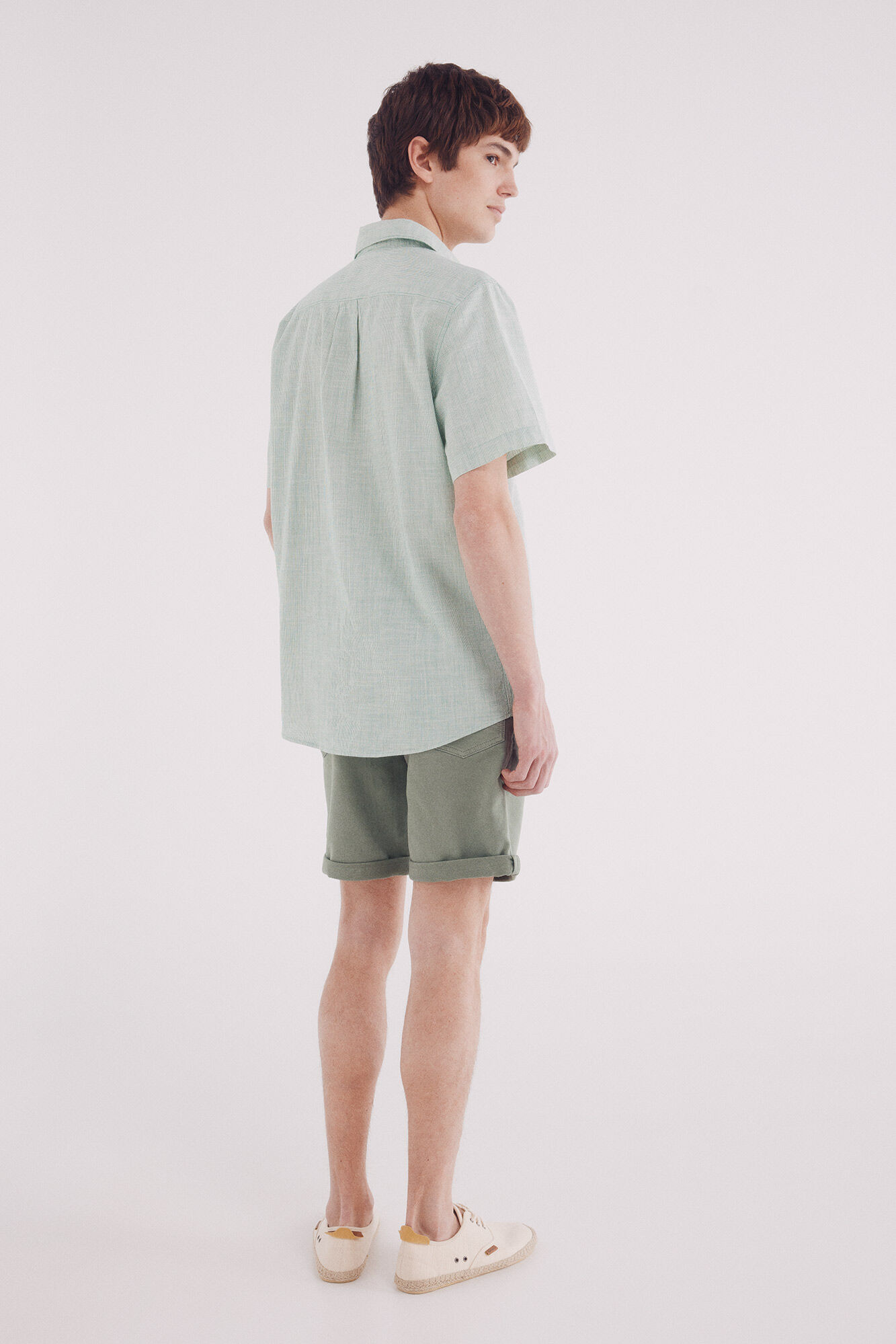 Springfield Bernuda en knit color lavada verde