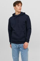 Jack & Jones Sudadera b&aacute;sica con capucha marino